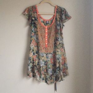 [Free People] Floral Tunic